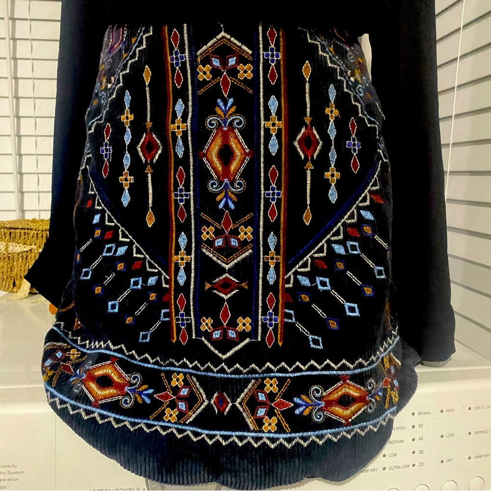 Blue Rain embroidered shirt